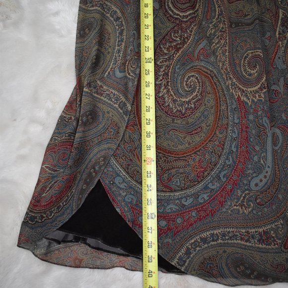 Lauren Ralph Lauren Multicolor Paisley Strapless Dress - Picture 13 of 16